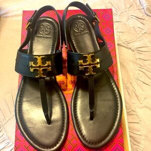 Tory Burch Everly sandals size 9 calf leather